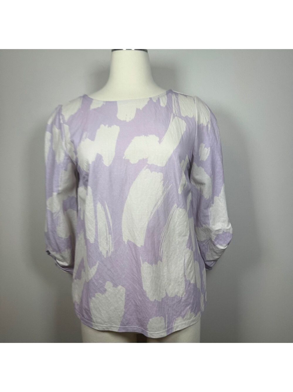 Phase Eight   Lavender and White Women's Blouse